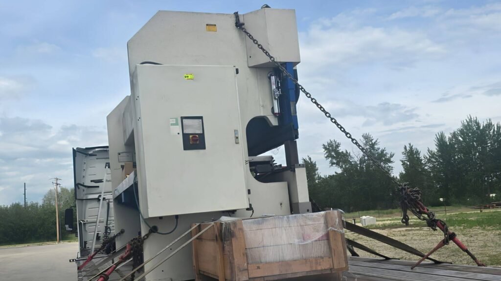 How to ship a CNC press brake from Los Angeles to Houston on an open deck trailer