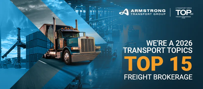 Armstrong Transport Group named a 2026 Transport Topics Top 15 freight brokerage