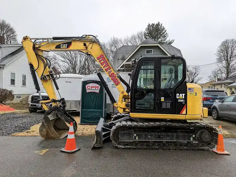 Caterpillar 308E2 CR Hydraulic Excavator, transport dimensions n/a L x n/a W x n/a H, 18,519 lb