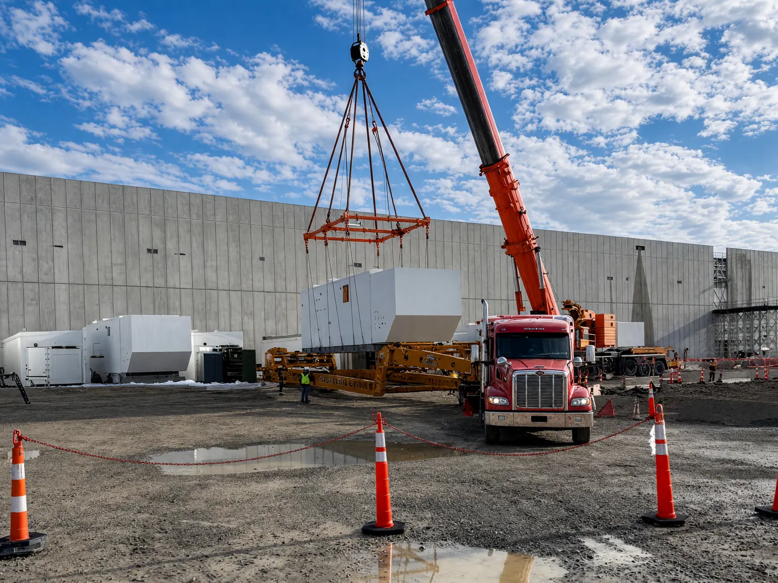 How to Ship Data Center Cooling Units in Los Angeles How to ship data center cooling and power units from Los Angeles with a crane lift beside the building