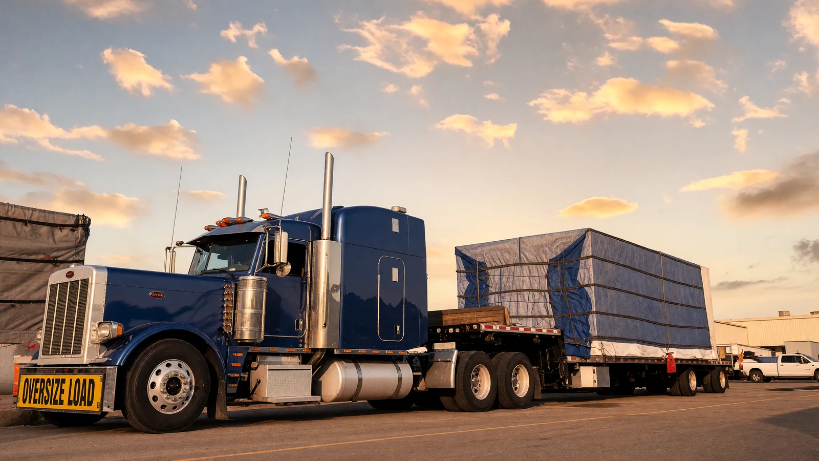 How to Ship Oversize Data Center Equipment on a Step Deck From Los Angeles How to ship oversize data center equipment on a step deck from Los Angeles with a tarped load