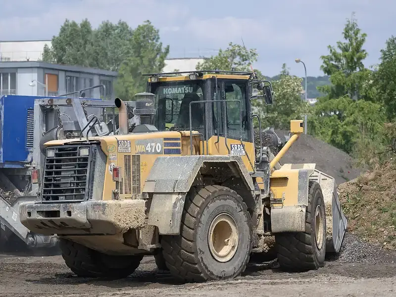 Komatsu WA470-7 Wheel Loader, transport dimensions n/a L x 9'11" W x 11'6" H, 52,889 lb